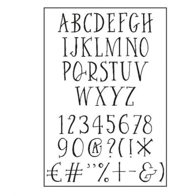 Paperfuel Clear Stamps - Alphabet Curve